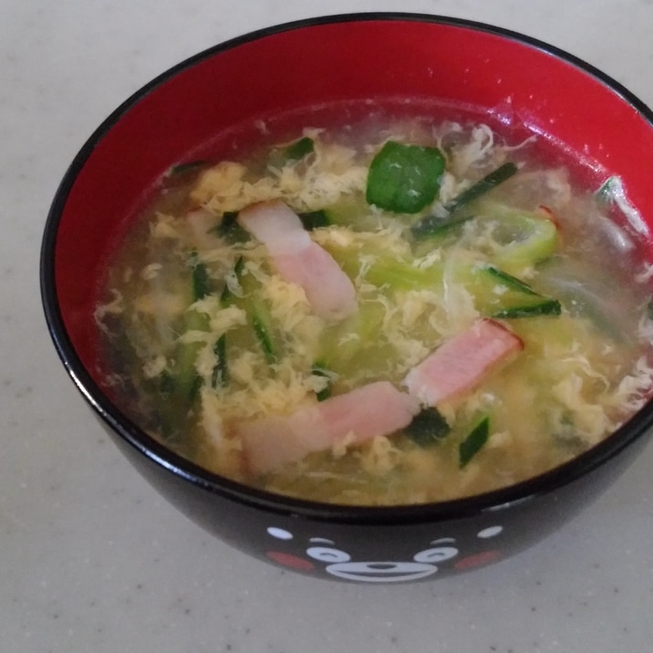 きゅうりの中華風スープ